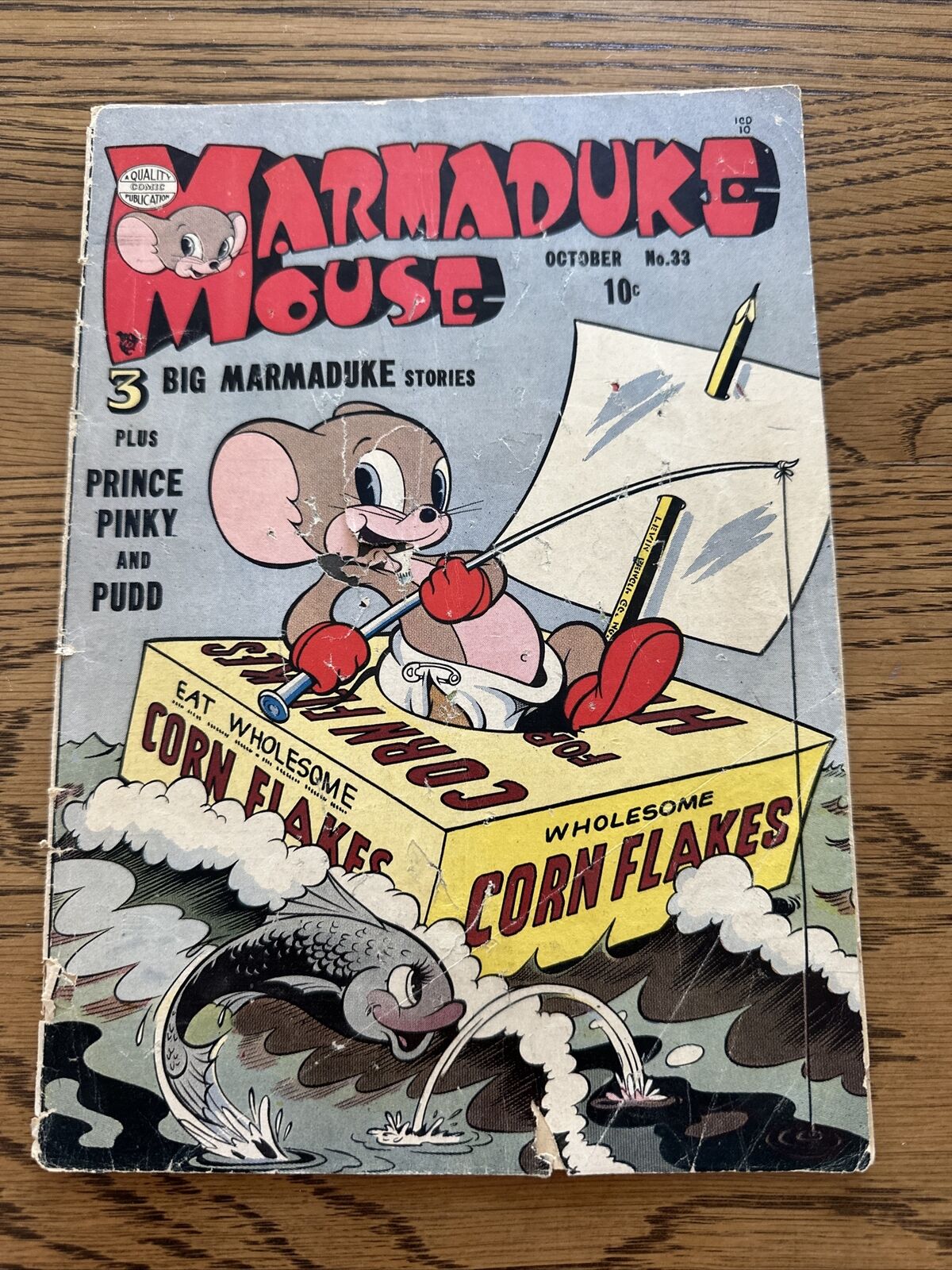 Marmaduke Mouse #33 (Quality 1952) Pinky Pinky and Pudd GD/FR