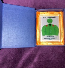 Shergar Epsom Derby Paperweight 1981 Derby Winner Gift Boxed