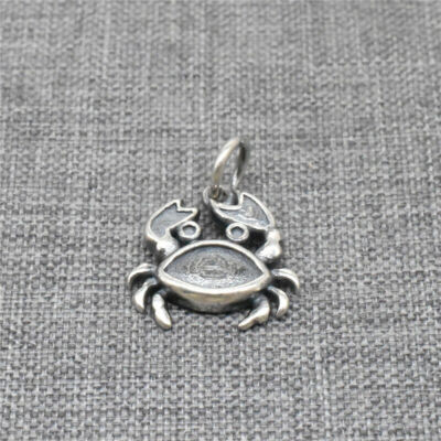 Sterling Silber Krabbe Charms Emaille Silber Meer Ozean Charm f��r Armband