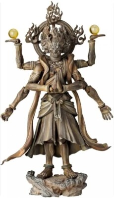 New Kaiyodo Revoltech Takeya Series No.003 EX Ashura Wood Carving