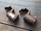 Original WWI / WW1 Battl. Relic  Gewehr 98 / Mauser 98 Muzzle Covers ( 2pcs.)