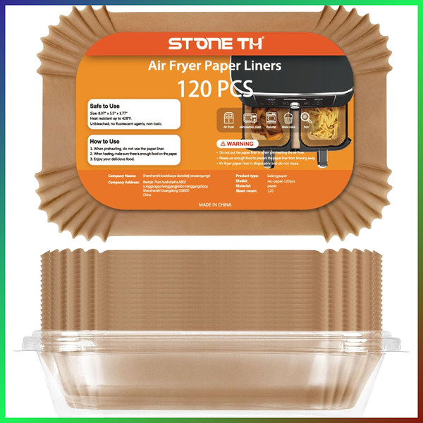 120 StüCk Backpapier FüR HeißLuftfritteuse Ninja AF300EU AF400EU AF500EU-image
