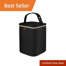 Teamoy Black Breastmilk Cooler Bag 4 Bottles