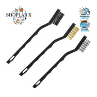 DrahtbüRsten Set 3 StüCk Mini Edelstahl Messing Nylon FüR Reinigung