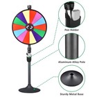 WinSpin 24" Prize Wheel Tabletop Floor Stand Spinning Game Brochure Holder — photo 6
