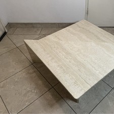 Italian Travertine Coffee Table -Vintage Mid Century Modern 