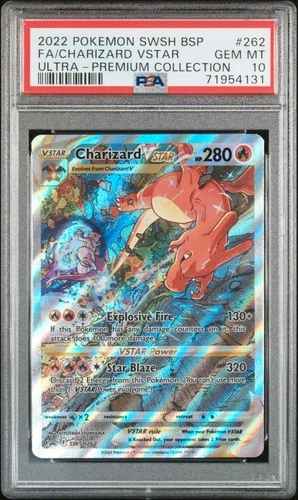 Pokemon Card Charizard VSTAR SWSH262 Sword & Shield UPC PSA 10