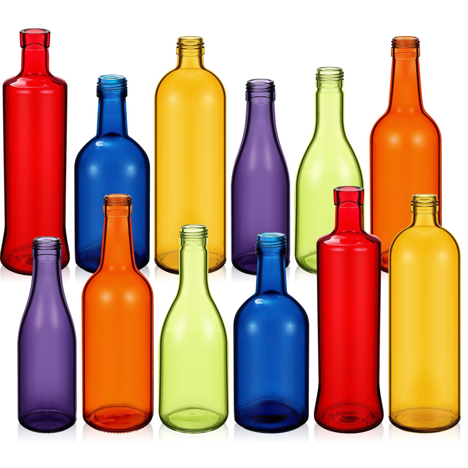 12 Pcs Colored Decorative Wine Dark Rainbow Cylinder Zhehao 