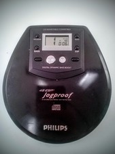 Philips Jogproof Portable CD Player 45 Sec. ESP Discman, Black. Works Perfectly 