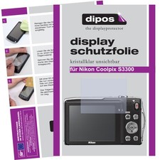 2x Screen Protector for Nikon Coolpix S3300 Clear Screen Protector