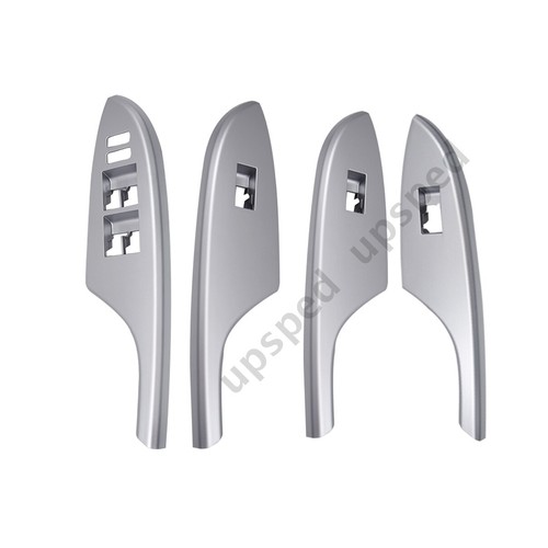 4PCS Silver Car Auto Window Switch Cover Bezel Panel For Toyota Corolla 2009-13 - Bild 2 von 6