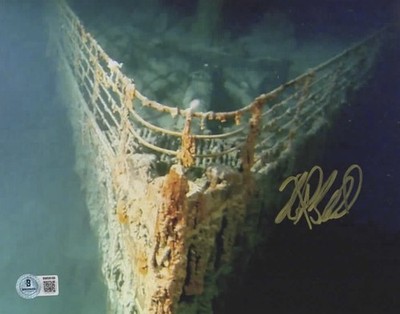 ROBERT BALLARD SIGNED AUTOGRAPHED 8x10 PHOTO FOUND THE TITANIC RARE BECKETT BAS