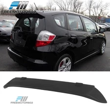 Fits 09-13 Honda Fit Matte Black Sport OE Style Roof Spoiler Rear Window Lip ABS