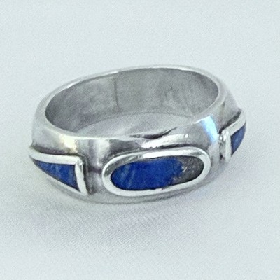 Mojave Turquoise Silver Tone Statement Ring Geometric Stones Bold Color Sz 7