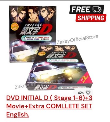 DVD INITIAL D (Stage 1-6)+3 Movies+Extra COMPLETE SET English Dub Ship From MYR