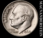 1964 Silver Roosevelt Dime - Scarce  High Grade  Lustrous  No Reserve  #L6522