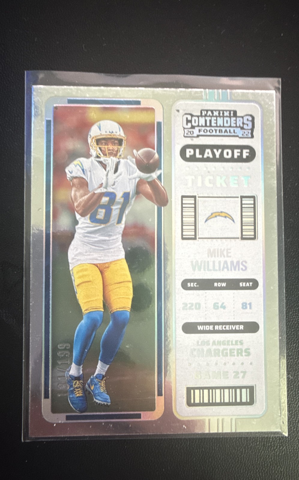 2022 Panini Contenders - Mike Williams #74 Playoff Ticket /199
