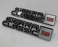 Sierra Classic 3500 2p Fender Nameplate 1984 1985 1986 1987 1988 1989 Emblem 