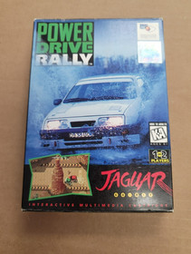 Power Drive Rally Atari Jaguar Complete In Box CIB Near Mint With Overlay