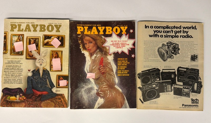 Playboy Magazine January July September 1975