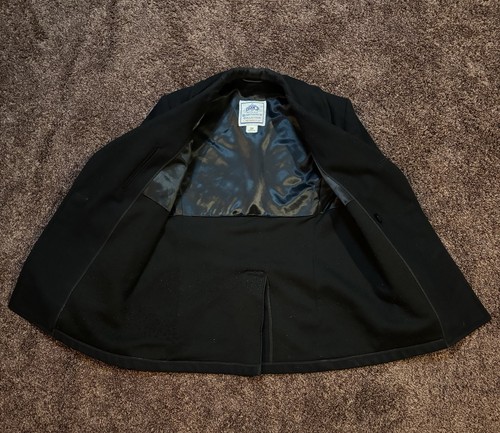DSCP Quarterdeck Peacoat Jacket Authentic US Navy Men's SZ 38R Black Wool - Picture 3 of 22