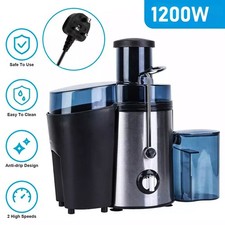 1200W Juicer Machine Whole Fruit Vegetable Juice Extractor Stainless Steel 500ML