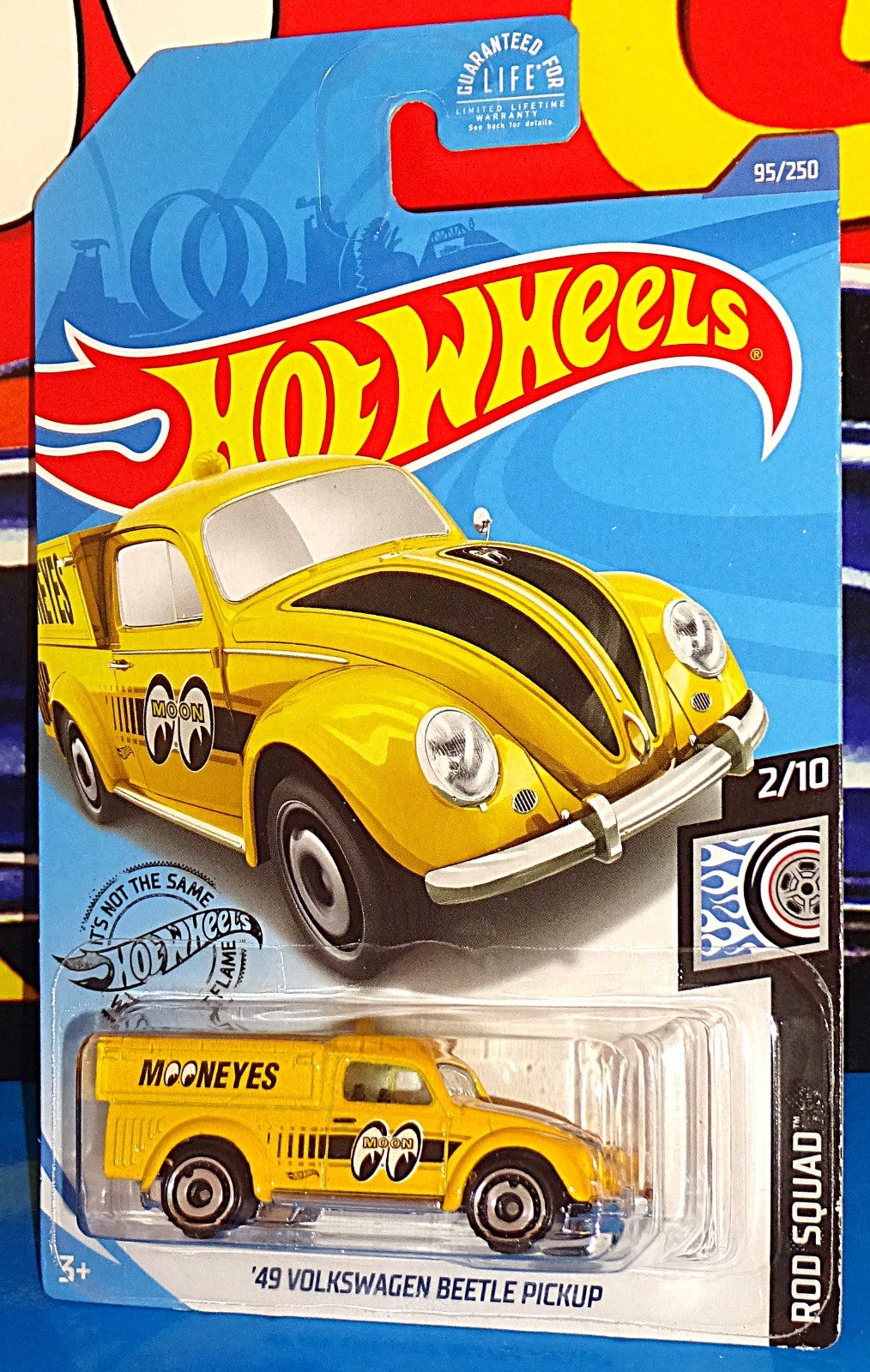 Hot Wheels 2020 Rod Squad #95 '49 Volkswagen Beetle Pickup Yellow MoonEyes