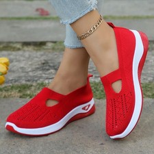 Orthopedic Shoes for Women Slip on Ladies Breathable Mesh Wedge Walking Running