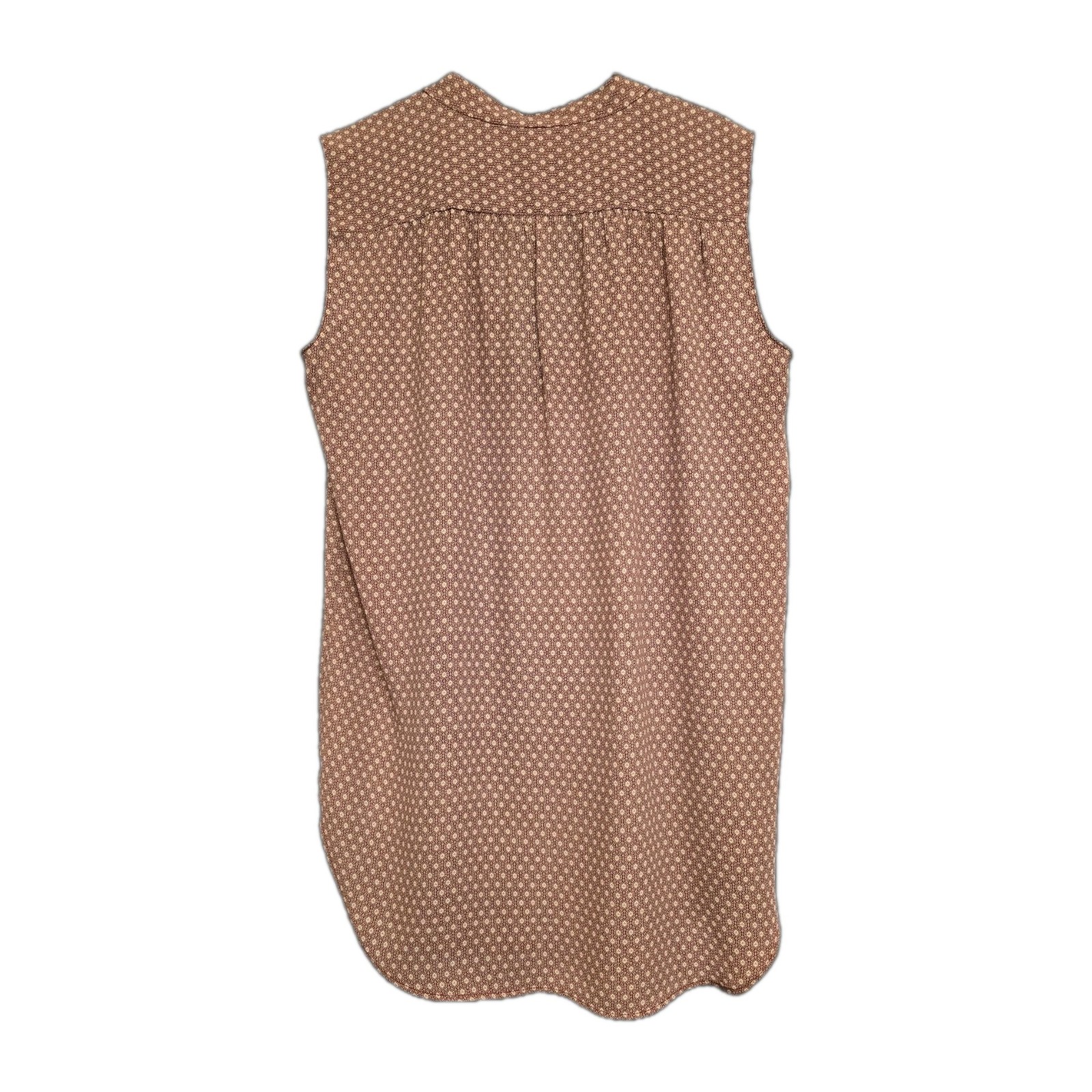 LOFT Sleeveless Tunic Blouse Size Small Geometric Pattern EUC