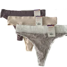 Warner's Thongs No Pinching,No Problems 2XL/9 Multi-Color RX5101J NEW
