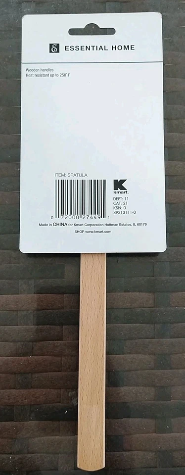 Kmart Essential Home Silicone Spatula Wood Handle Vintage - Image 4 of 4
