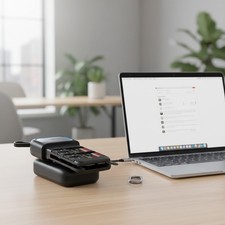 Dual-Slot USB Type-C Card Reader - Fast Transfer  Rugged Holder for All Devices