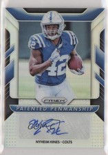 2018 Panini Prizm Patented Penmanship 11/25 Nyheim Hines #PPP-NH Auto r7d
