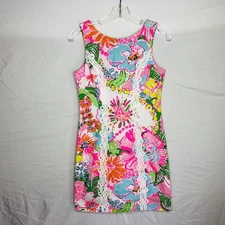 Lilly Pulitzer Dress Womens 4 20th Anniversary Collection Floral Pineapple Print