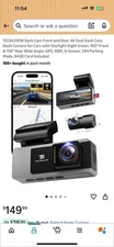TECXLERON Dash Cam Front and Rear, 4K Dual Dash Cam, Dash Camera for Cars