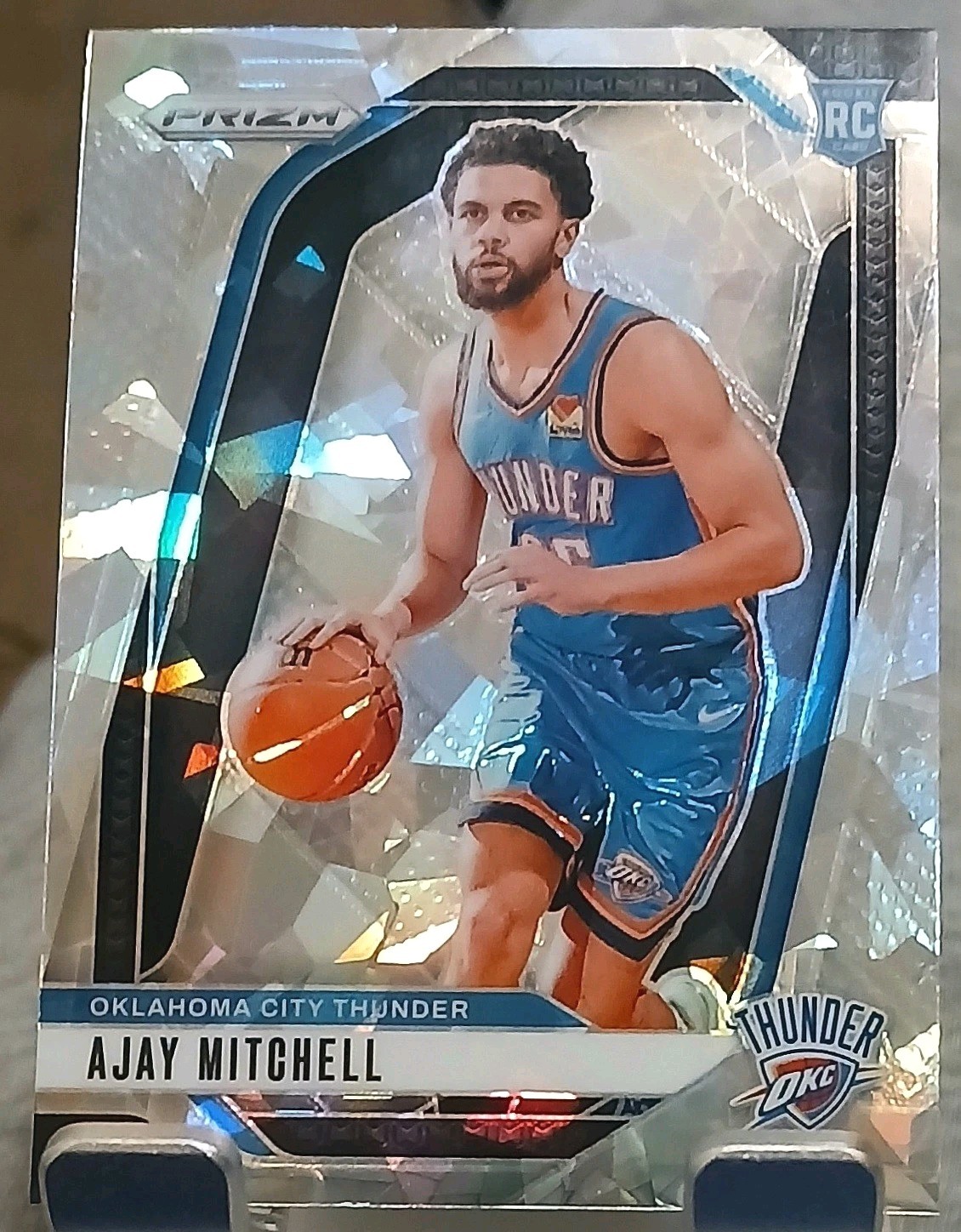 2024-25 Panini Prizm - Ajay Mitchell #226 Ice Prizm (RC)