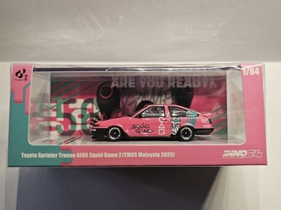 Inno64 1/64 Toyota Trueno AE86 Squid Game TMCS Malaysia Special Release NETFLIX 