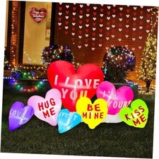 6FT Valentine's Day Inflatable Cute Hearts Funny A-6FT Valentine Cute Hearts
