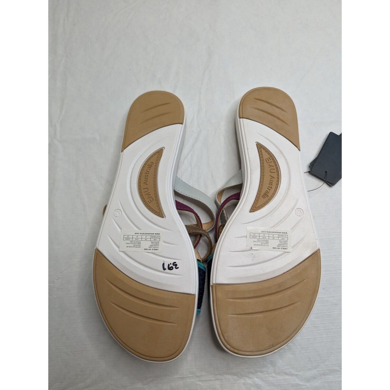 APL Sandali slip on Emu Australia donna taglia 9 10 con cinturino Jimble NUOVI
