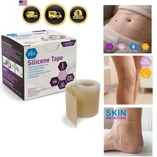 Medical-Grade Silicone Wound and Scar Tape Roll 1.5 in X 1.6 Yards, Pain-Free...