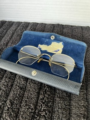 Shuron 1930's Vintage Eyeglass Frames 12k Gold Filled Wire Wrap