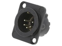 NC5MD-LX-BAG Steckverbinder: XLR Buchse MäNnlich Pin: 5 Gerade LöTen Silber Neut