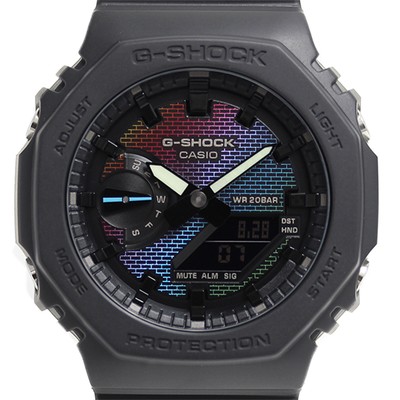 CASIO G-SHOCK GA-2100RW-1A Rainbow Brick Wall GA-2100 GA Analog