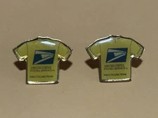 (2) UNITED STATES POSTAL SERVICE, PRO CYCLING TEAM PINS 🔥🔥 FREE SHIPPING