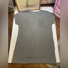 Unbranded size 2XL ribbed gray midi dress