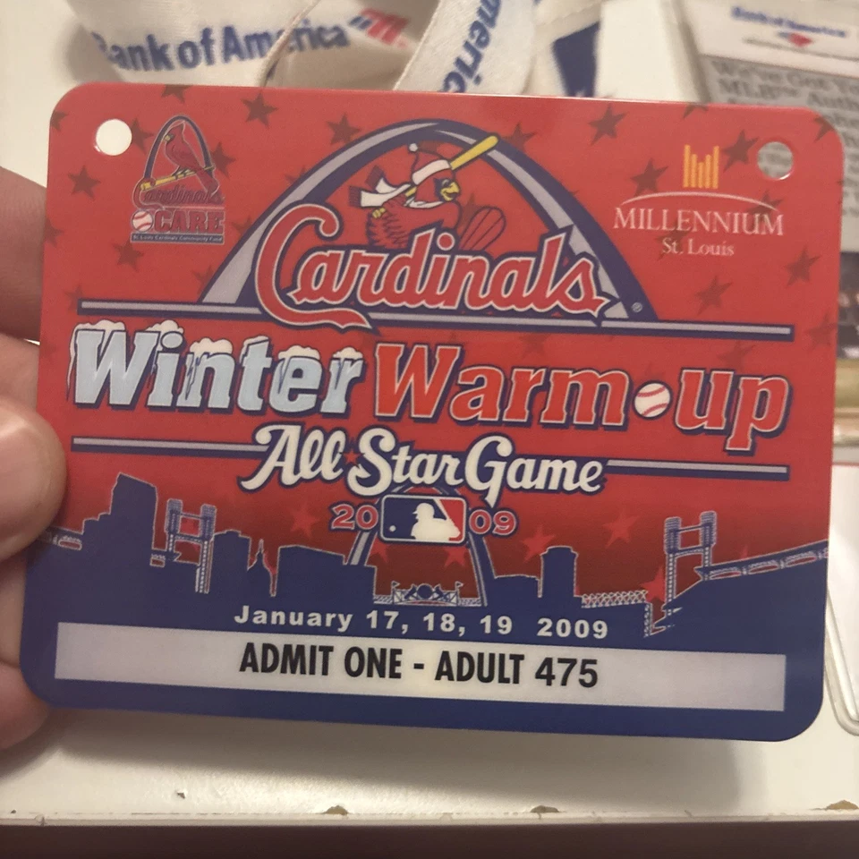 2006 World Series Lanyard & 2009 St Louis Cardinals Annual Winter Warm Up Pass - Image 3 of 4
