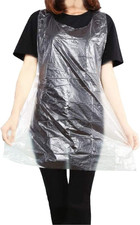 Disposable Aprons 50 Count , Plastic Apron for Painting Party, Cooking, Housewo