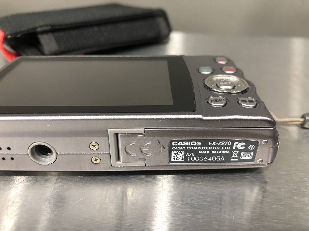 CASIO EXILIM EX−Z270 Casio Digital Camera EXILIM EX-Z270 Silver 10.1 MP COMPLETE