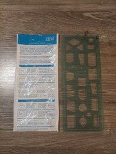 Vintage IBM Flowcharting Template w/Original Sleeve GX20-8020-2 USA