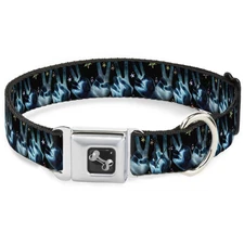 Dog Collar Bone Peace & Starz Medium 11-16.5"